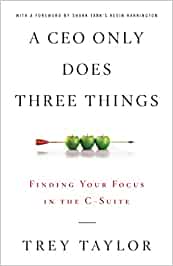Cover des Buches 'A CEO only does three things'